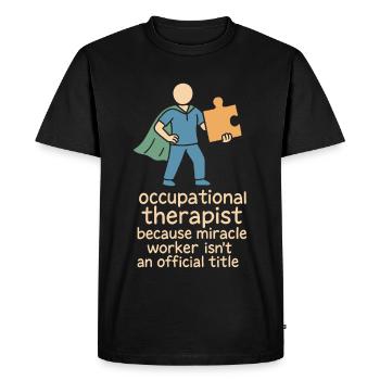 Occupational Therapist Ot Gift Healthcare Reha - Men's Premium Organic T-Shirt - black - Front - Nico (187cm)