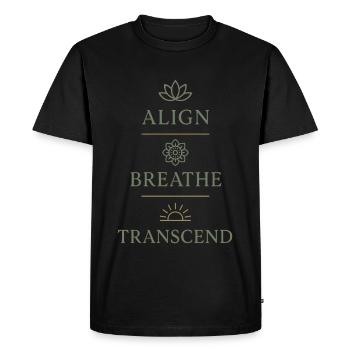 Boho Yoga Cadeau spirituel pour les yogis conscients - T-shirt Premium bio Homme - noir - Devant - Nico (187cm)