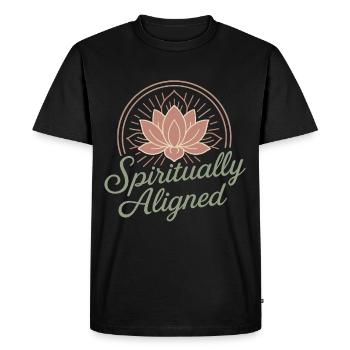 Boho Yoga Cadeau spirituel pour les yogis conscients - T-shirt Premium bio Homme - noir - Devant - Nico (187cm)