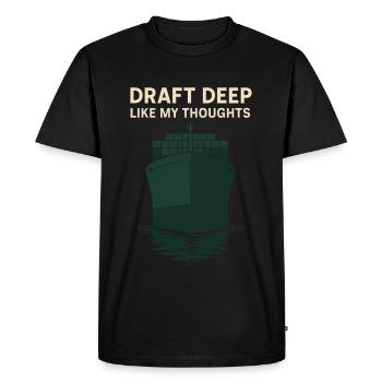 Dispositif de vision de navire Porte-conteneurs Cargo - T-shirt Premium bio Homme - noir - Devant - Nico (187cm)