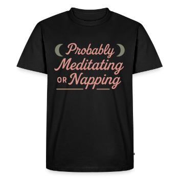 Boho Yoga Cadeau spirituel pour les yogis conscients - T-shirt Premium bio Homme - noir - Devant - Nico (187cm)