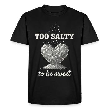Salt Lover Sodium Dependent Nacl Meme - Men's Premium Organic T-Shirt - black - Front - Nico (187cm)