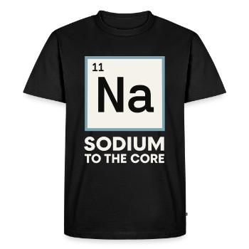 Salt Lover Sodium Dependent Nacl Meme - Men's Premium Organic T-Shirt - black - Front - Nico (187cm)