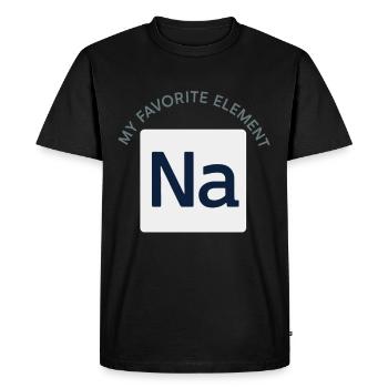 Salt Lover Sodium Dependent Nacl Meme - Men's Premium Organic T-Shirt - black - Front - Nico (187cm)