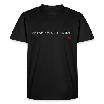 Cybersécurité Info Sec White Hat Hacker Éthique - T-shirt Premium bio Homme - noir - Devant - Nico (187cm)