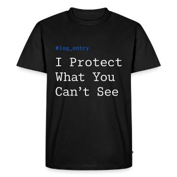 Cybersécurité Info Sec White Hat Hacker Éthique - T-shirt Premium bio Homme - noir - Devant - Nico (187cm)