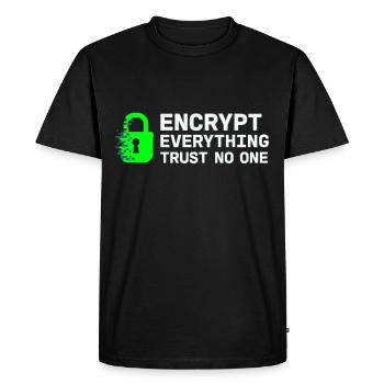 Cybersécurité Info Sec White Hat Hacker Éthique - T-shirt Premium bio Homme - noir - Devant - Nico (187cm)