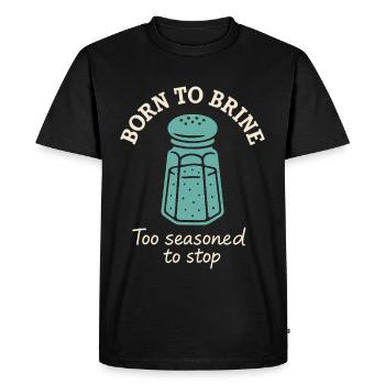 Salt Lover Sodium Dependent Nacl Meme - Men's Premium Organic T-Shirt - black - Front - Nico (187cm)