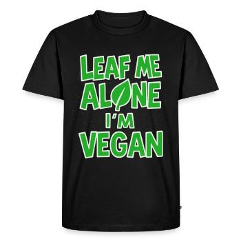 Vegan Punk Rebel Vegan Vegan Anarchist Vegan - Men's Premium Organic T-Shirt - black - Front - Nico (187cm)
