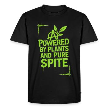 Vegan Punk Rebel Vegan Vegan Anarchist Vegan - Men's Premium Organic T-Shirt - black - Front - Nico (187cm)