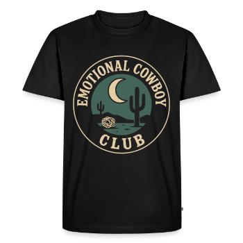 Cowboy triste Cowboy western Emo Fan de musique country - T-shirt Premium bio Homme - noir - Devant - Nico (187cm)