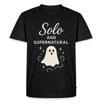 Ghostly breakup-humor-dating-mistake-single - Men's Premium Organic T-Shirt - black - Front - Nico (187cm)