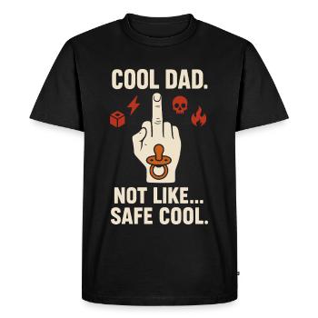 Punk Dad Alternatif Paternité Rebelle - T-shirt Premium bio Homme - noir - Devant - Nico (187cm)