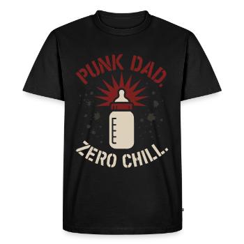 Punk Dad Alternatif Paternité Rebelle - T-shirt Premium bio Homme - noir - Devant - Nico (187cm)