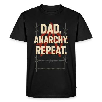 Punk Dad Alternatif Paternité Rebelle - T-shirt Premium bio Homme - noir - Devant - Nico (187cm)