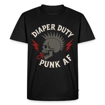 Punk Dad Alternatif Paternité Rebelle - T-shirt Premium bio Homme - noir - Devant - Nico (187cm)