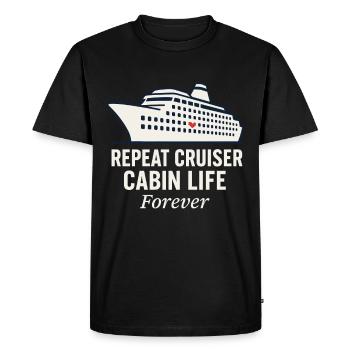Cruise Addict Funny Cruise Loyalty Ocean - Men's Premium Organic T-Shirt - black - Front - Nico (187cm)
