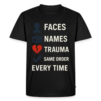 Memory Athlete Mnemonic Brain Training Mental - Men's Premium Organic T-Shirt - black - Front - Nico (187cm)