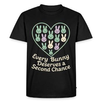 Lapin Maman Lapin Sauvetage Adopter, Acheter - T-shirt Premium bio Homme - noir - Devant - Nico (187cm)