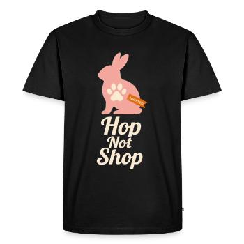 Lapin Maman Lapin Sauvetage Adopter, Acheter - T-shirt Premium bio Homme - noir - Devant - Nico (187cm)