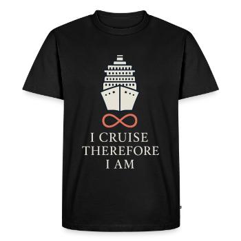 Cruise Addict Funny Cruise Loyalty Ocean - Men's Premium Organic T-Shirt - black - Front - Nico (187cm)