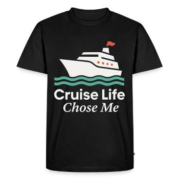 Cruise Addict Funny Cruise Loyalty Ocean - Men's Premium Organic T-Shirt - black - Front - Nico (187cm)