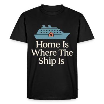 Cruise Addict Funny Cruise Loyalty Ocean - Men's Premium Organic T-Shirt - black - Front - Nico (187cm)