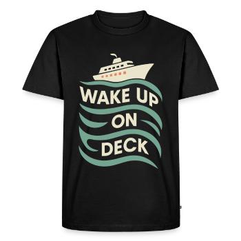Cruise Addict Funny Cruise Loyalty Ocean - Men's Premium Organic T-Shirt - black - Front - Nico (187cm)