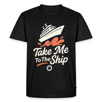 Cruise Addict Funny Cruise Loyalty Ocean - Men's Premium Organic T-Shirt - black - Front - Nico (187cm)