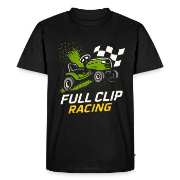 Tondeuse à gazon Tondeuse à gazon Racing Tondeuse à gazon de course - T-shirt Premium bio Homme - noir - Devant - Nico (187cm)
