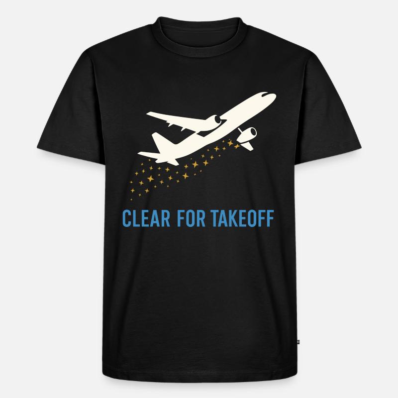 Flugbegleiter Kabinencrew Leben Luftfahrt - Männer Premium Bio T-Shirt - Schwarz