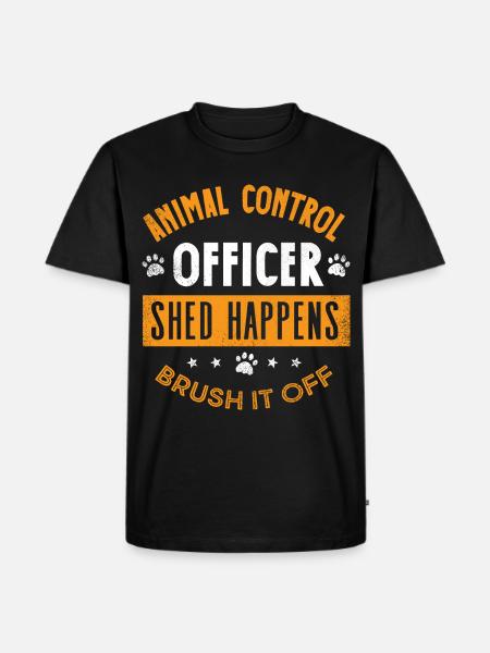 Animal Control Officer Shed Happens - Men's Premium Organic T-Shirt - black