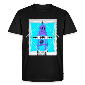 Augsburg Germany City Skyline Home Love - Men's Premium Organic T-Shirt - black - Front - Nico (187cm)