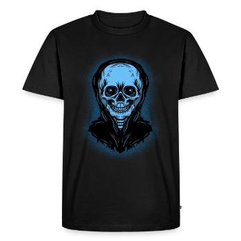Halloween Costume Spider Monster Spooky Skull - Men's Premium Organic T-Shirt - black - Front - Nico (187cm)