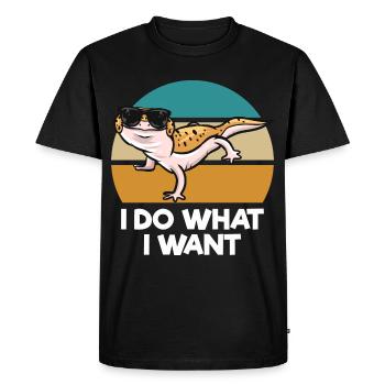 Les animaux de compagnie de Gecko | Zookeeper Amphibiens Cadeaux - T-shirt Premium bio Homme - noir - Devant - Nico (187cm)