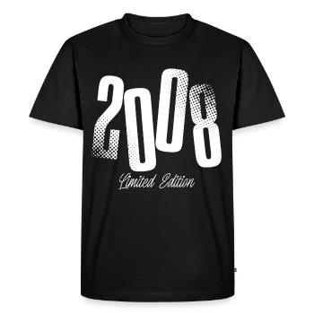 2008 Année de naissance Année de naissance - T-shirt Premium bio Homme - noir - Devant - Nico (187cm)