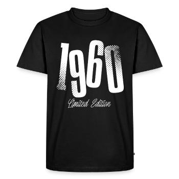 1960 Année de naissance Année de naissance - T-shirt Premium bio Homme - noir - Devant - Nico (187cm)
