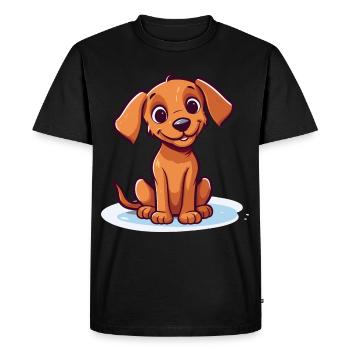 Conception de chien mignon pour les propriétaires de chiens - T-shirt Premium bio Homme - noir - Devant - Nico (187cm)