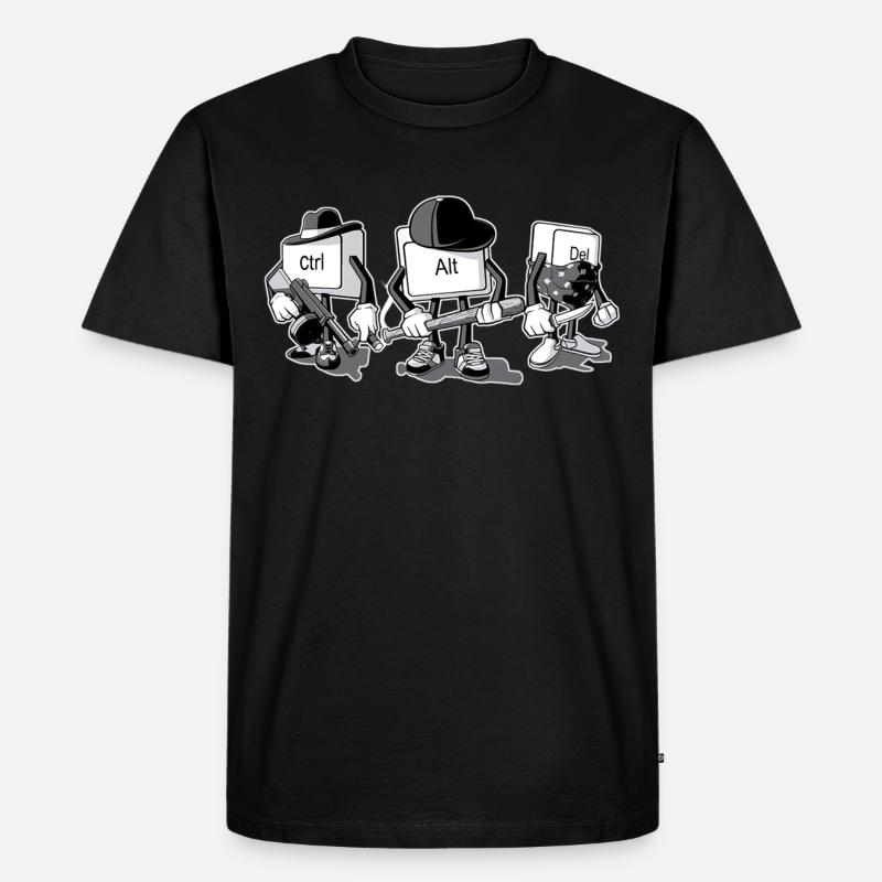 Computermafia - Männer Premium Bio T-Shirt - Schwarz