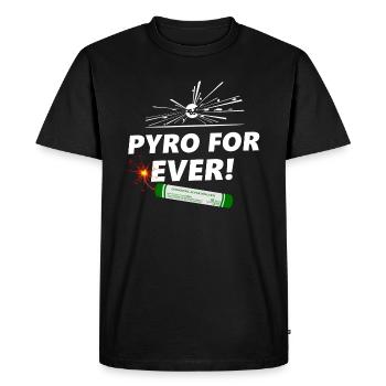 pyro pour toujours - T-shirt Premium bio Homme - noir - Devant - Nico (187cm)