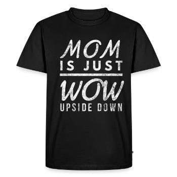 Mère, maman, fête, maman - T-shirt Premium bio Homme - noir - Devant - Nico (187cm)