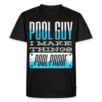 Pool Guy Cleaner Pool Service I Make Things Pool - Men's Premium Organic T-Shirt - black - Front - Nico (187cm)