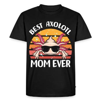 Axolotl Animal de compagnie | Idée cadeau d’embardée de queue d’animaux - T-shirt Premium bio Homme - noir - Devant - Nico (187cm)