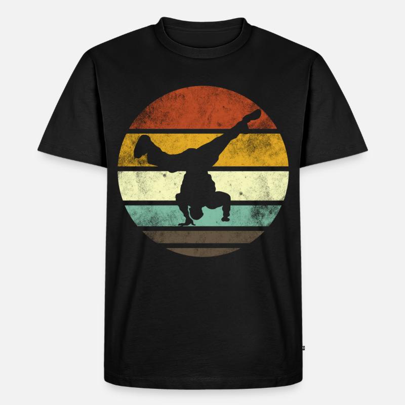 Breakdance Junge Breakdancer Tanzen - Männer Premium Bio T-Shirt - Schwarz