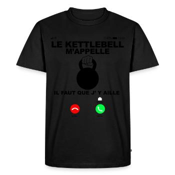 Sport Humour Cadeau Entrainement - T-shirt Premium bio Homme - noir - Devant - Nico (187cm)