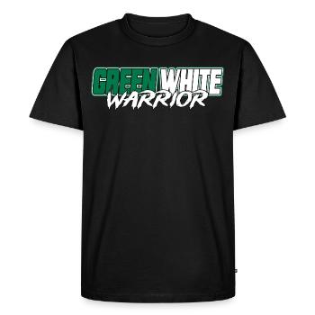 Green White warrior rapid ultras vienna austria - Men's Premium Organic T-Shirt - black - Front - Nico (187cm)
