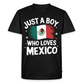 Mexique Mexique Mexicain Espagnol - T-shirt Premium bio Homme - noir - Devant - Nico (187cm)