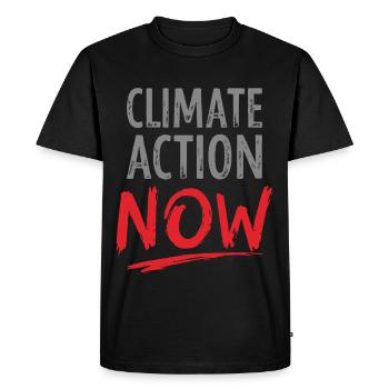 Climate Action Now Environment Nature Conservation Environmental Protection - Men's Premium Organic T-Shirt - black - Front - Nico (187cm)
