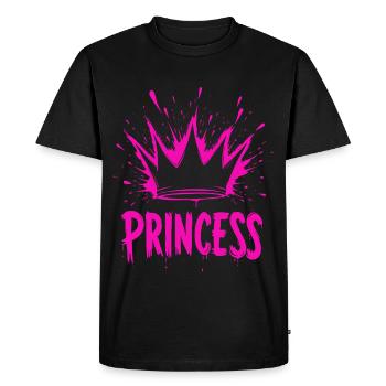 Princesse Crown Splash - T-shirt Premium bio Homme - noir - Devant - Nico (187cm)
