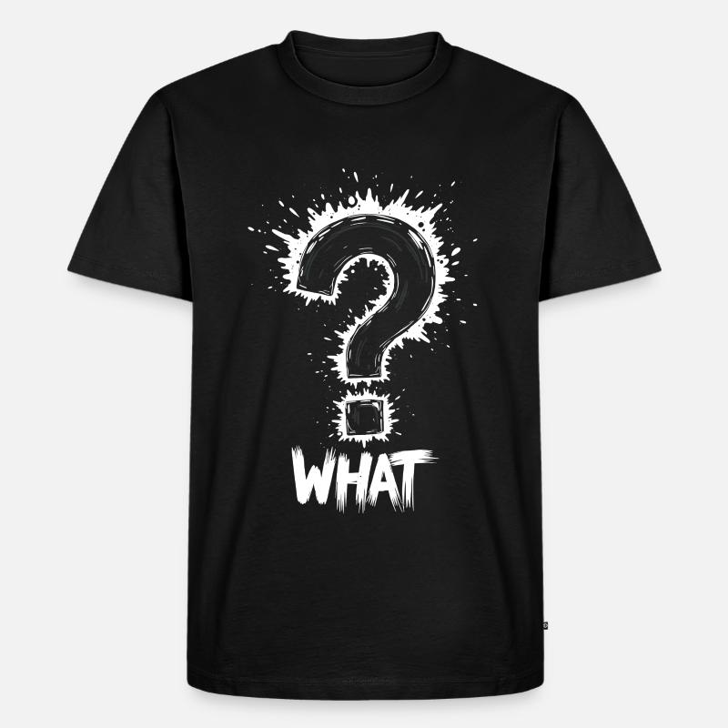 Quel point d’interrogation Splash - T-shirt Premium bio Homme - noir